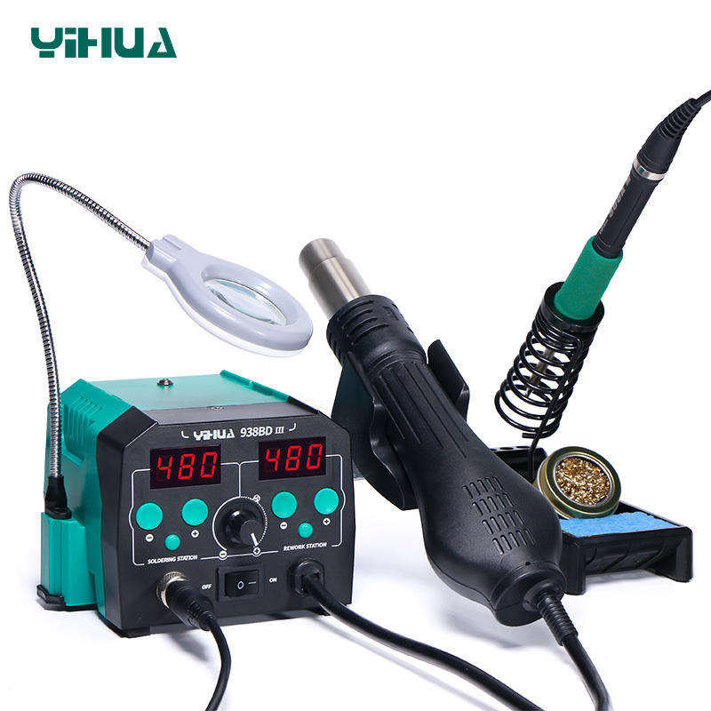 YIHUA 938BD-III 775W 2 in 1 T1 - Hot Air Rework Station T12 리뷰 및 가격