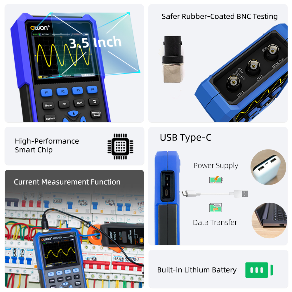 OWON HDS200 시리즈 휴대용 디지털 오실로스코프 - Digital Storage Oscilloscope 100Mhz 리뷰 및 가격
