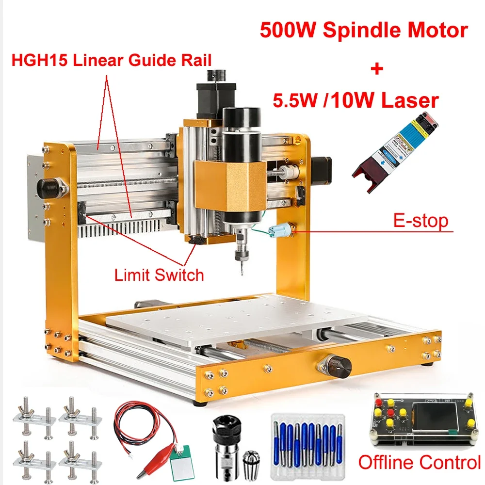 선형 가이드 레일 방식의 오프라인 알루미늄 미니 CNC - Mini Laser Engraver Cnc Router 리뷰 및 가격
