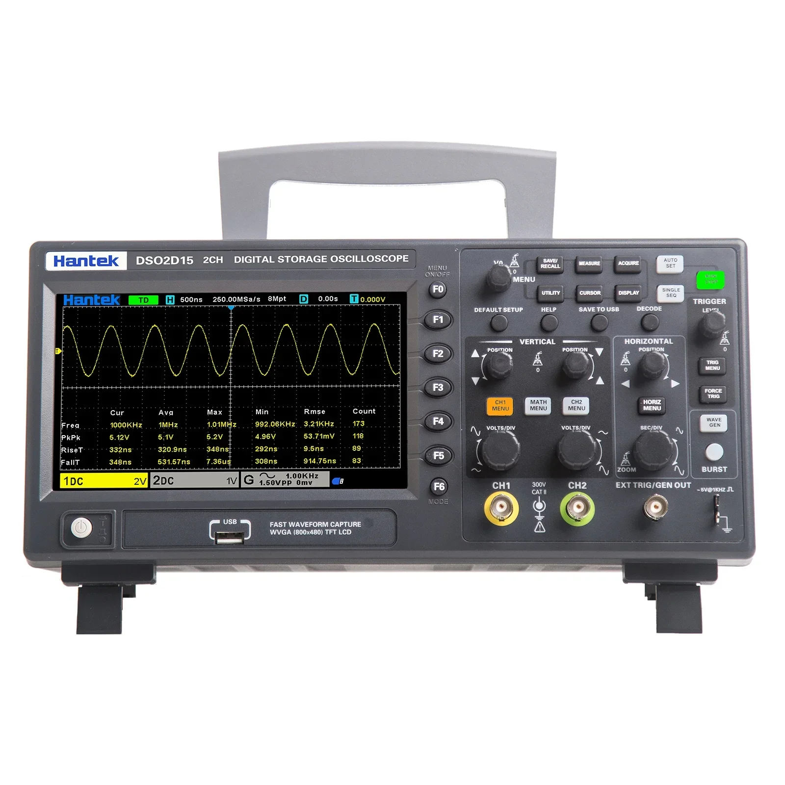 감도 Hantek 신호 발생 오실로스코프 DSO2C10 - Digital Storage Oscilloscope 100Mhz 리뷰 및 가격